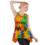 Retro colors puzzle pieces                                                                        Side Drop Tank Tunic