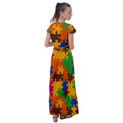 Flutter Sleeve Maxi Dress 