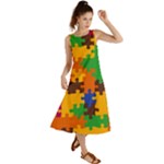 Retro colors puzzle pieces                                                                           Summer Maxi Dress