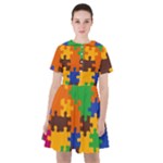 Retro colors puzzle pieces                                                                          Sailor Dress