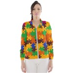 Retro colors puzzle pieces                                                                        Wind Breaker (Women)