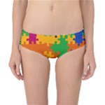 Retro colors puzzle pieces                                                                        Classic Bikini Bottoms