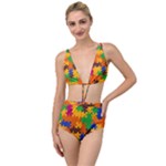 Retro colors puzzle pieces                                                                       Tied Up Two Piece Swimsuit