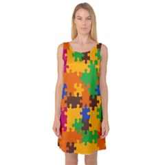 Sleeveless Satin Nightdress 