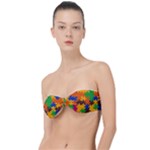 Retro colors puzzle pieces                                                                      Classic Bandeau Bikini Top