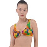 Retro colors puzzle pieces                                                                        Ring Detail Bikini Top