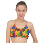 Retro colors puzzle pieces                                                                      Basic Training Sports Bra