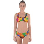 Retro colors puzzle pieces                                                                         Criss Cross Bikini Set