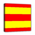 Aust Agder Flag Mini Canvas 8  x 8  (Stretched)