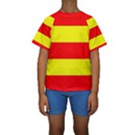 Aust Agder Flag Kids  Short Sleeve Swimwear