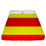 Aust Agder Flag Fitted Sheet (Queen Size)