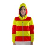 Aust Agder Flag Women s Hooded Windbreaker