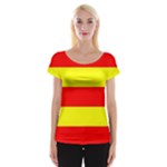 Aust Agder Flag Cap Sleeve Top