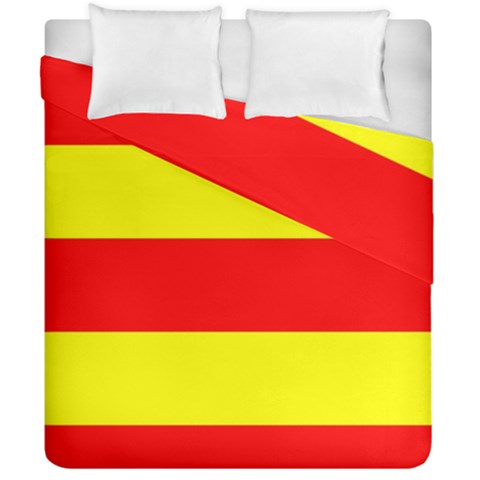 Aust Agder Flag Duvet Cover Double Side (California King Size) from UrbanLoad.com