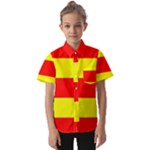 Aust Agder Flag Kids  Short Sleeve Shirt