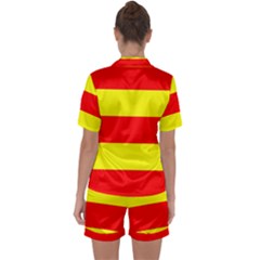 Satin Short Sleeve Pajamas Set 
