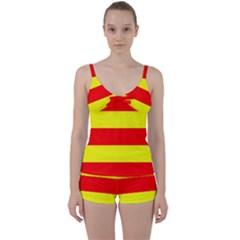 Tie Front Two Piece Tankini 