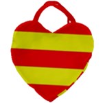 Aust Agder Flag Giant Heart Shaped Tote