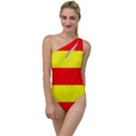 Aust Agder Flag To One Side Swimsuit
