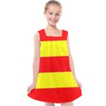 Aust Agder Flag Kids  Cross Back Dress