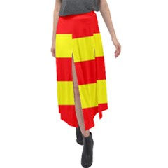 Velour Split Maxi Skirt 