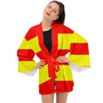 Aust Agder Flag Long Sleeve Kimono