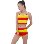 Aust Agder Flag Summer Cropped Co-Ord Set