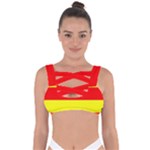 Aust Agder Flag Bandaged Up Bikini Top