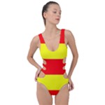 Aust Agder Flag Side Cut Out Swimsuit