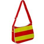 Aust Agder Flag Zip Up Shoulder Bag