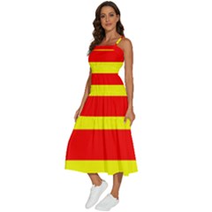 Sleeveless Shoulder Straps Boho Dress 