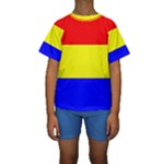 Budapest Flag Kids  Short Sleeve Swimwear