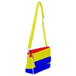 Budapest Flag Shoulder Bag with Back Zipper