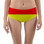 Budapest Flag Reversible Mid-Waist Bikini Bottoms