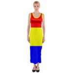 Budapest Flag Fitted Maxi Dress