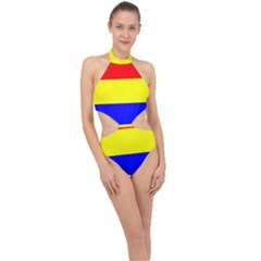 Halter Side Cut Swimsuit 