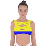 Budapest Flag Bandaged Up Bikini Top