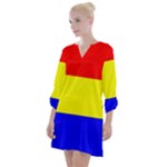 Budapest Flag Open Neck Shift Dress