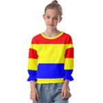 Budapest Flag Kids  Cuff Sleeve Top