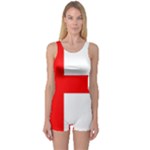 Bologna Flag One Piece Boyleg Swimsuit