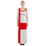 Bologna Flag Thigh Split Maxi Dress