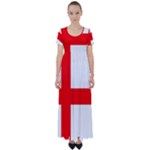 Bologna Flag High Waist Short Sleeve Maxi Dress