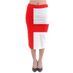 Bologna Flag Midi Pencil Skirt