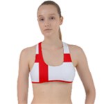 Bologna Flag Criss Cross Racerback Sports Bra