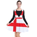 Bologna Flag Plunge Pinafore Dress