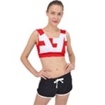 Bologna Flag V-Back Sports Bra