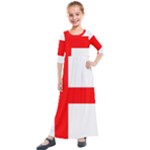 Bologna Flag Kids  Quarter Sleeve Maxi Dress