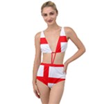 Bologna Flag Tied Up Two Piece Swimsuit