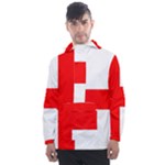 Bologna Flag Men s Front Pocket Pullover Windbreaker