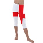 Bologna Flag Kids  Lightweight Velour Capri Leggings 